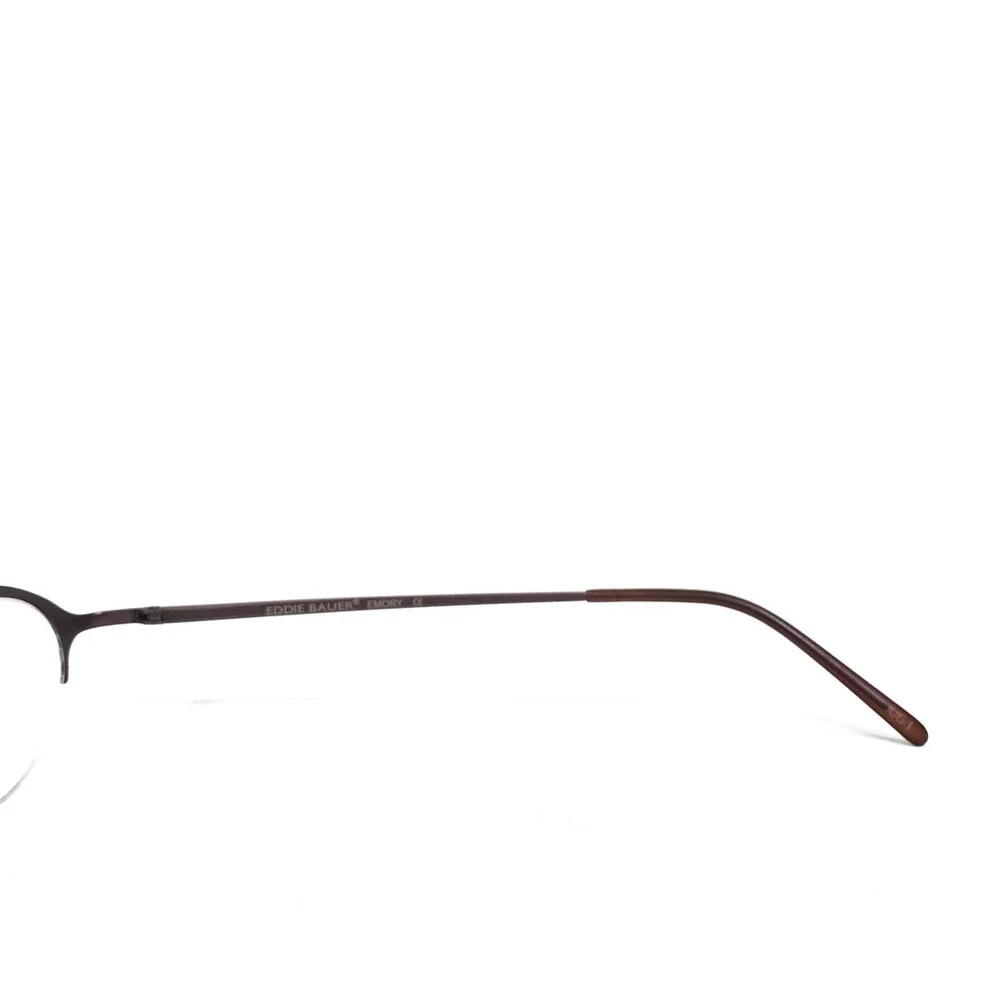 Eddie Bauer Eyeglasses Frames EMORY HKL Purple Round Half Rim 45-19-140